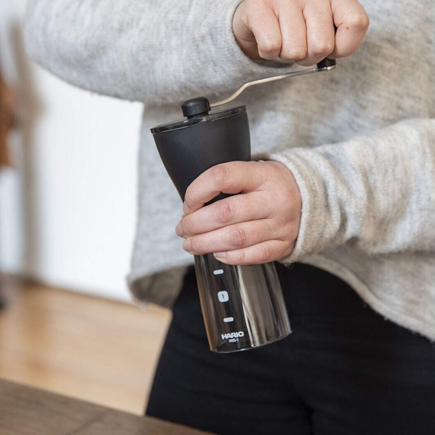 Hario Ceramic Coffee Mill Mini-Slim Plus Coffee Grinder
