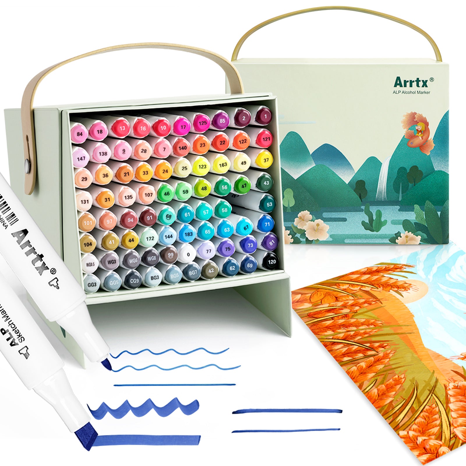Arrtx 80 Colors Alcohol Markers