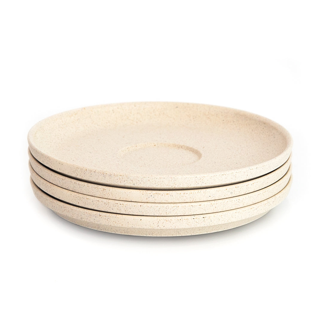 Huskee Coffee Cups Pack of 4 [3oz/88ml] (Charcoal/Natural)