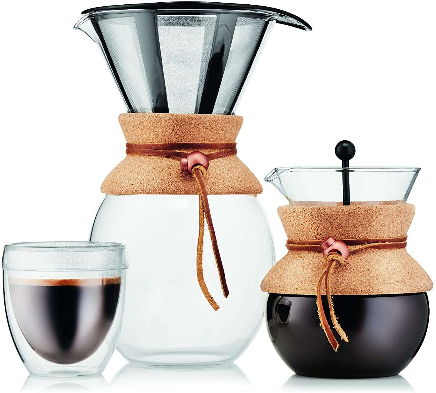 Bodum 手冲咖啡机带带 [软木/黑色] 