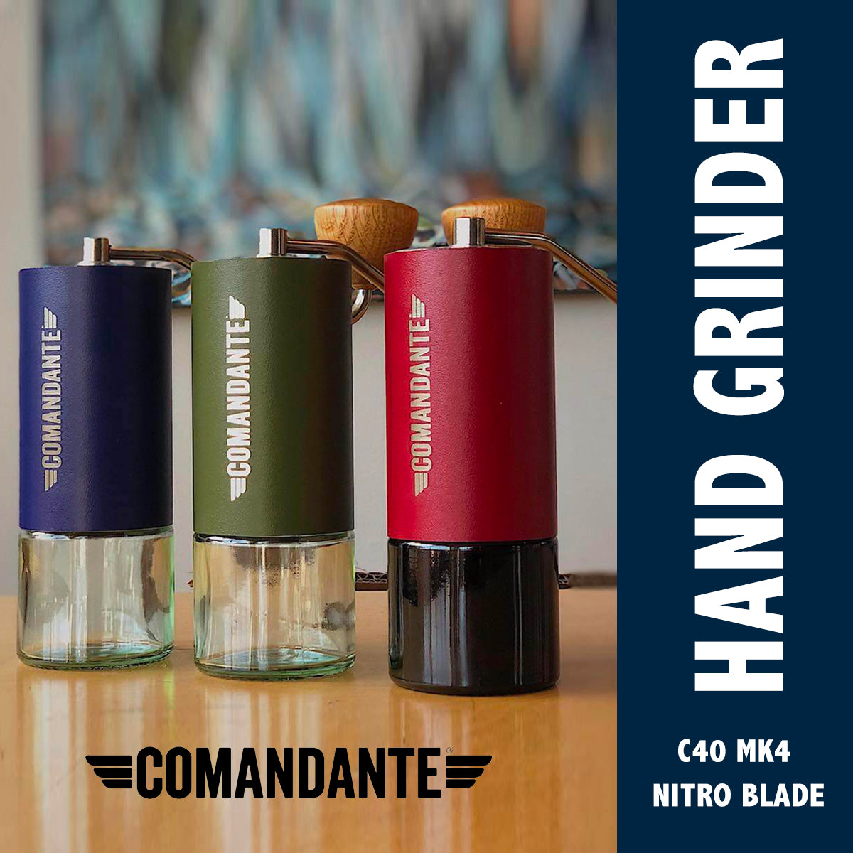 Comandante C40 MK4 硝基刀片手磨机 [多种颜色]