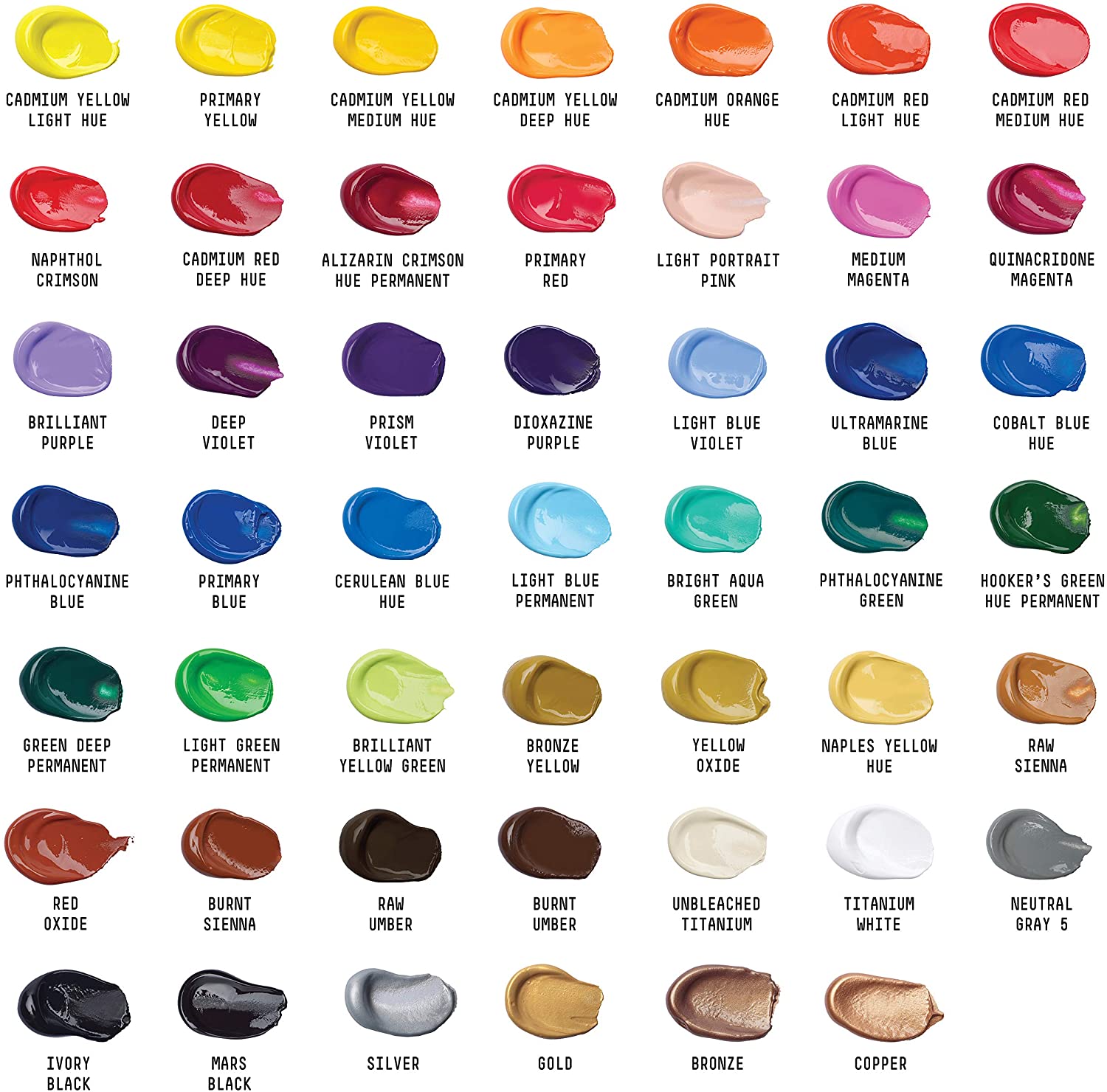 Liquitex Acrylic Paint Set BASICS Tube 48-Piece Set