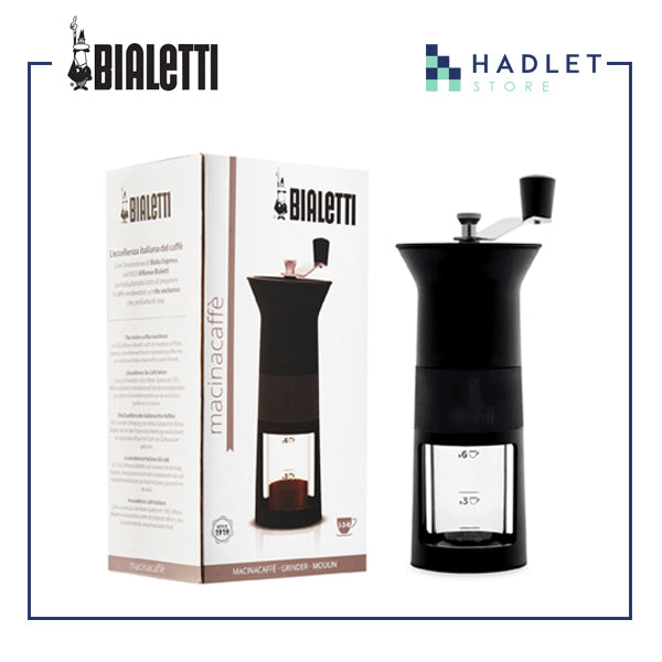 Bialetti Coffee Hand Grinder Macinacaffe Black Red