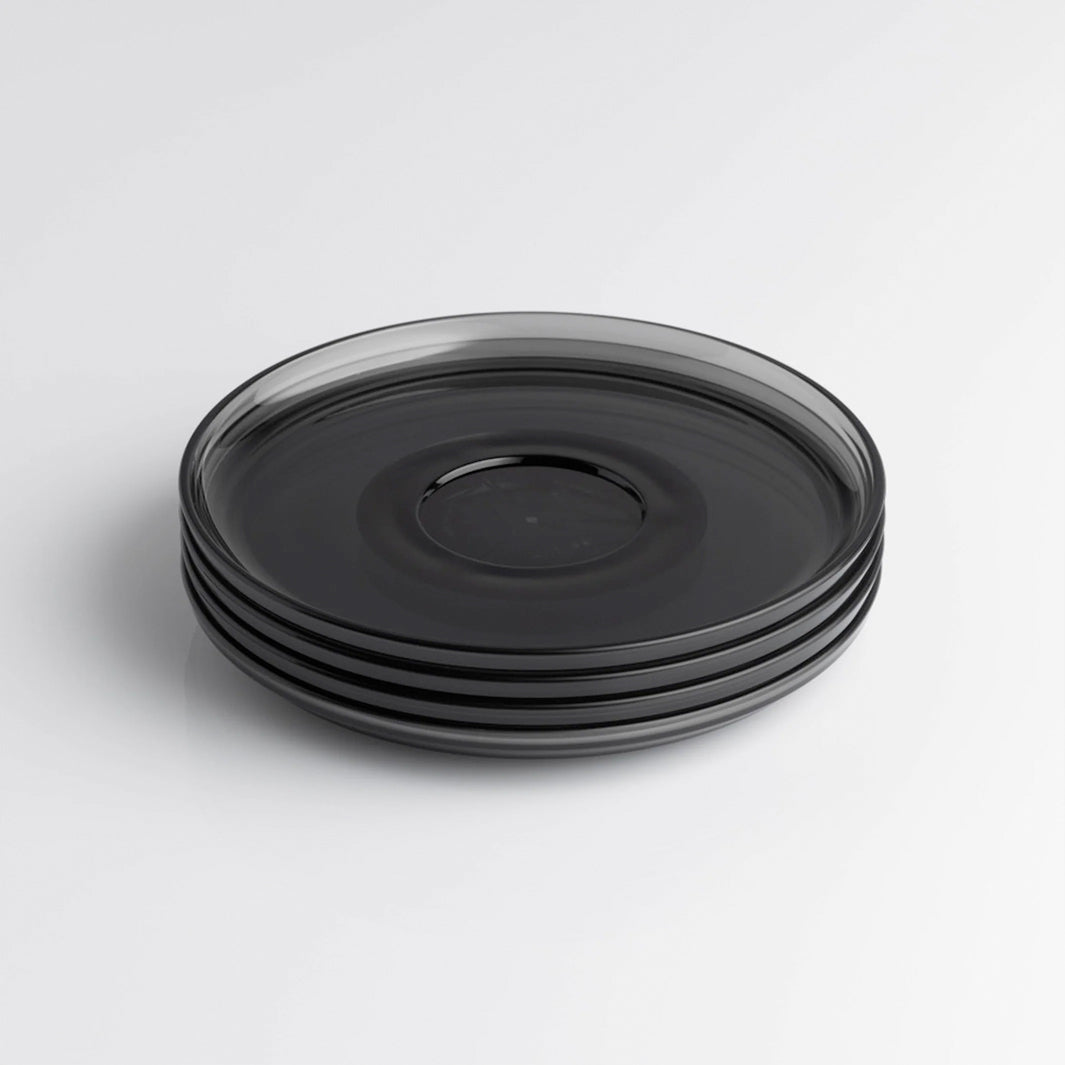 Huskee Renew Pack of 4 Universal Saucer [Smoke]