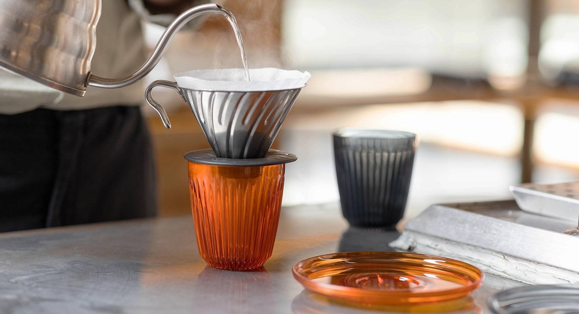 Huskee Renew Pack of 4 Universal Saucer [Amber]