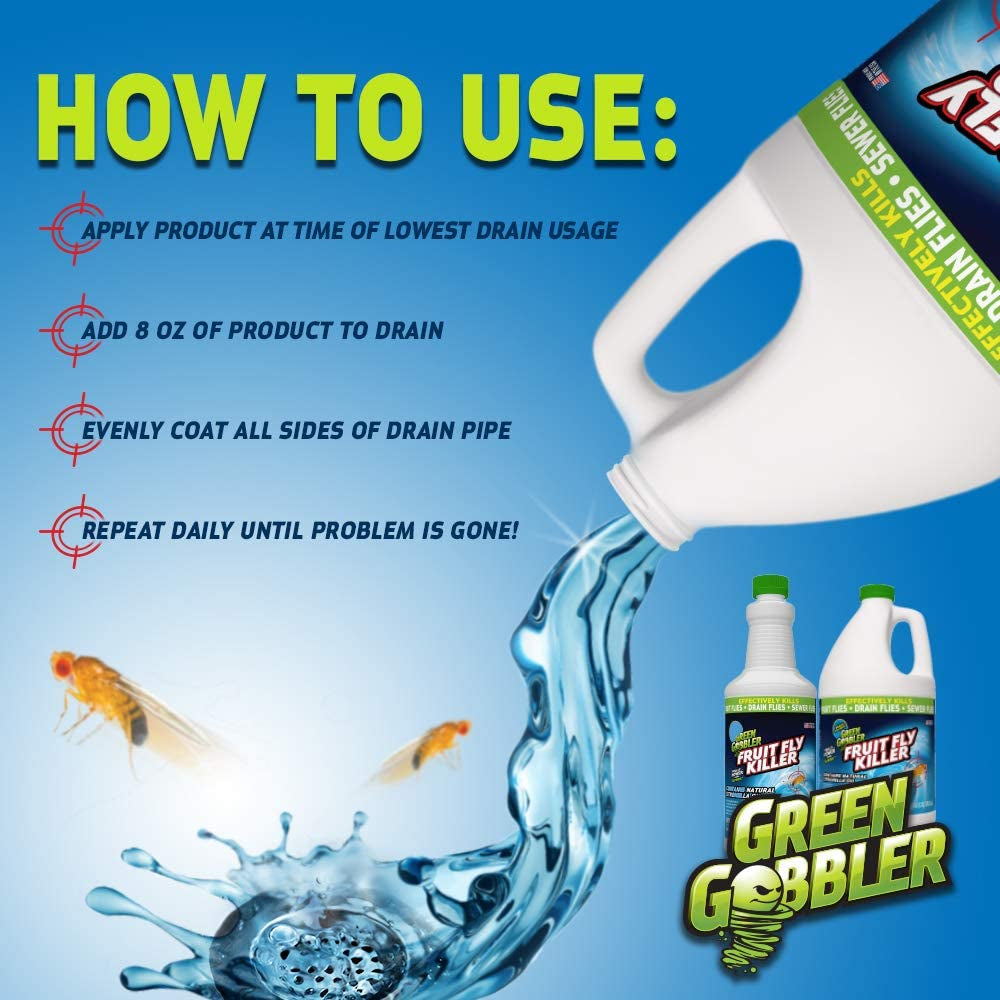 Green Gobbler Fruit Fly Killer & Drain Treatment [946ML]