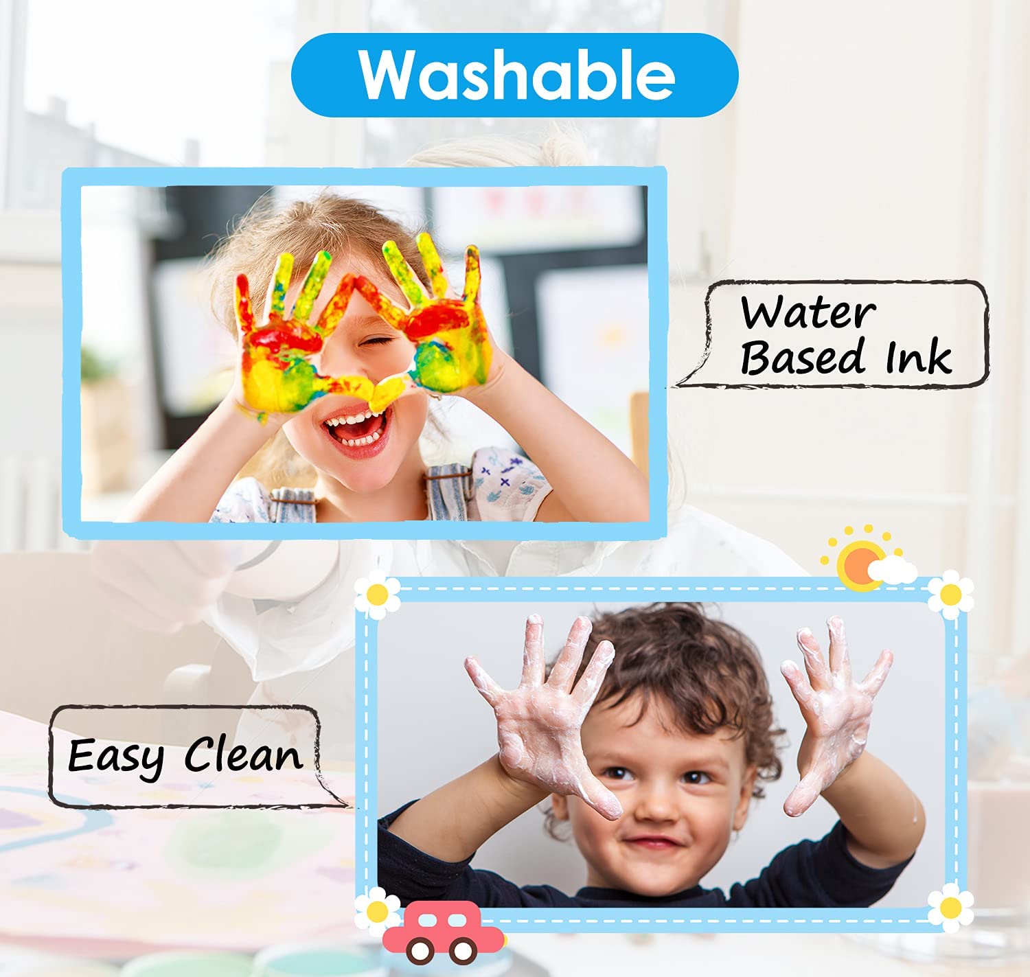 Washable Dot Markers for Toddler: Ohuhu 8 Colors Bingo Daubers 40