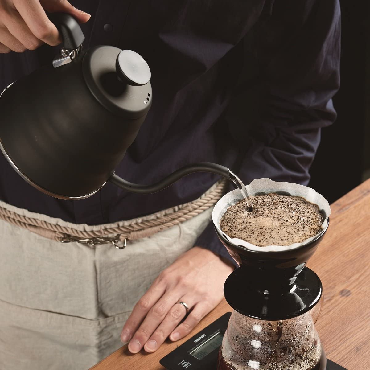 Hario V60 黑色陶瓷滴头 02 [Tetsu Kasuya 型号] 