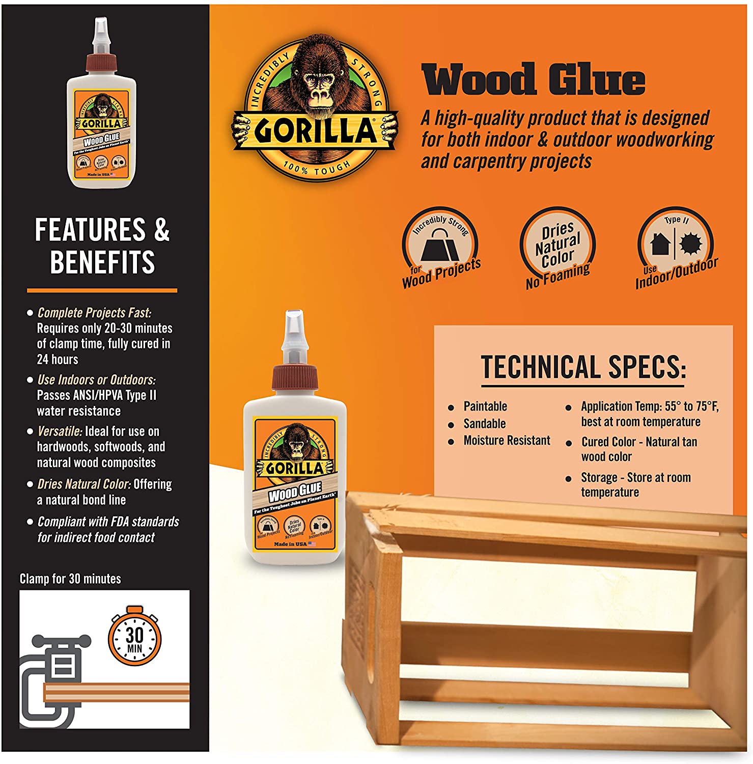 Gorilla Wood Glue Bottle [Various]
