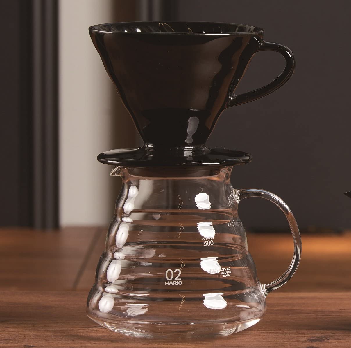 Hario V60 黑色陶瓷滴头 02 [Tetsu Kasuya 型号] 