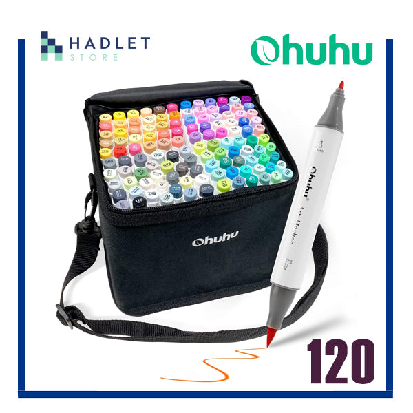 48 Ohuhu Pastel Markers, Pale Color Alcohol Markers Double Tipped Marker  Set