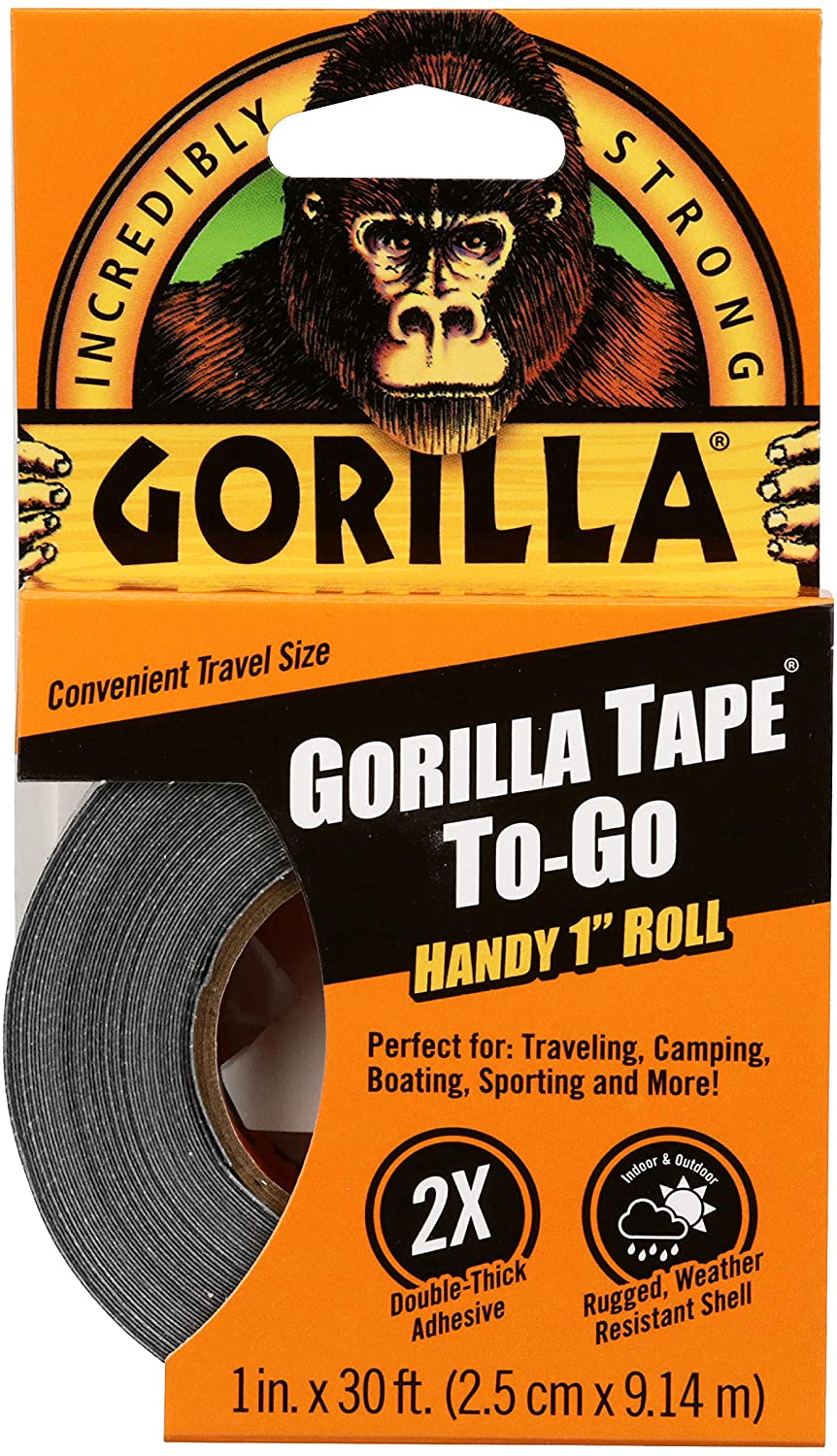 Gorilla 方便卷胶带，1 件装，黑色