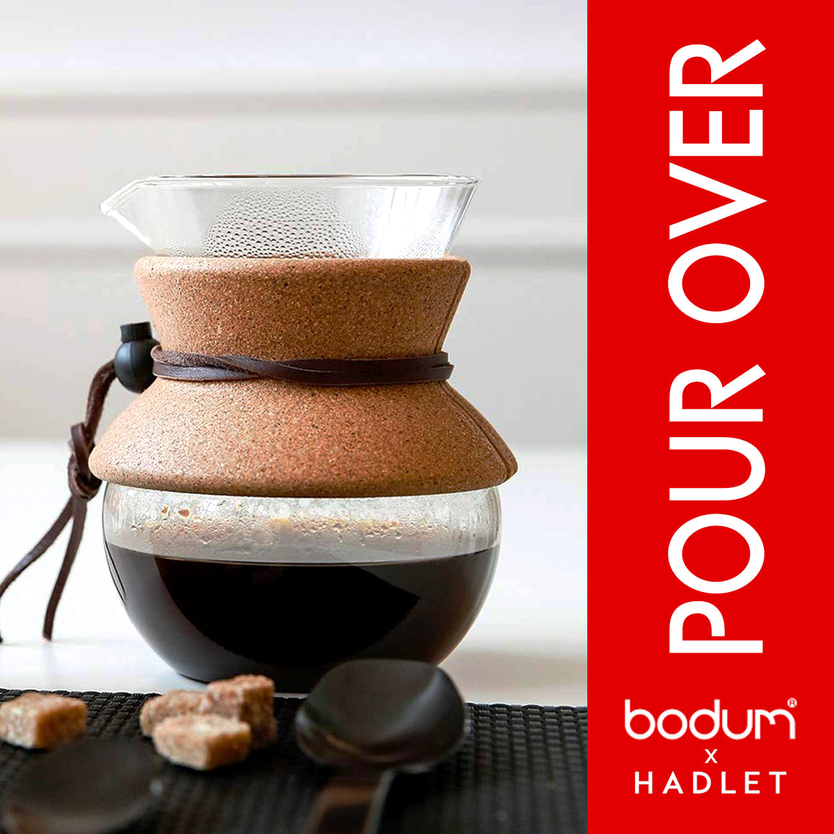 Bodum 手冲咖啡机带带 [软木/黑色] 
