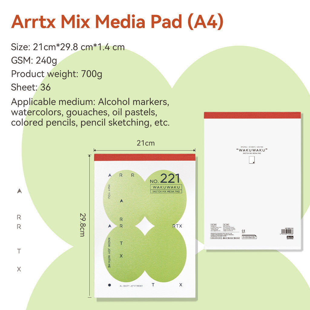 Arrtx A4 Mix Media pad 36 sheets [298 x 210mm]